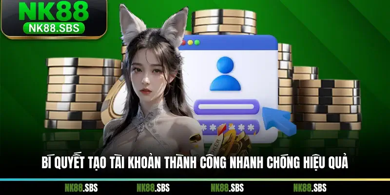 Bí quyết tạo tài khoản thành công nhanh chóng hiệu quả